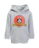 Looney Tunes Buggs Bunny Fleece Fashion Pullover Hoodie Toddler| Child Boys