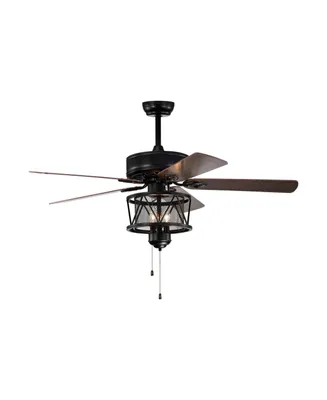 50 Inches Ceiling Fan with Lights Reversible Blades and Pull Chain Control