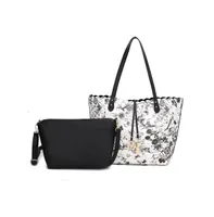 Mkf Collection Danielle Reversible Shopper Tote Bag with Crossbody Pouch by Mia K