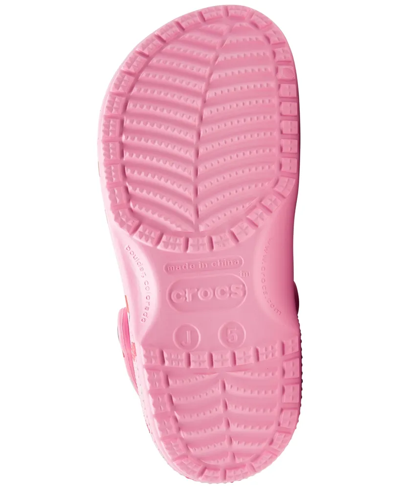 Crocs Big Girls Classic Valentine's Day Clog Sandals from Finish Line