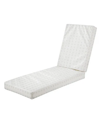 Classic Accessories Mont lake Fade safe Chaise Cushion Foam - White