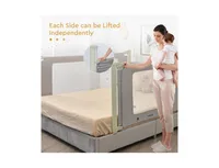 Bed Rail Guard for Toddlers Kid with Adjustable Height and Safety Lock