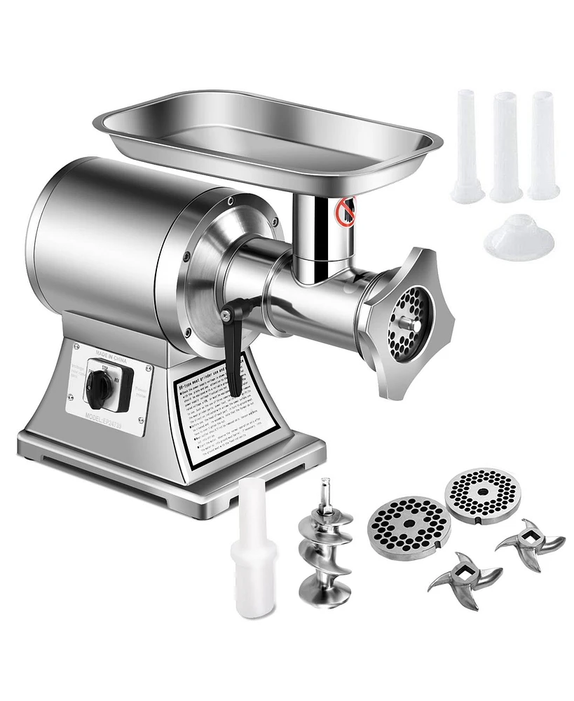 Heavy Duty 1.5HP 1100W 550LB/h Commercial Grade Meat Grinder