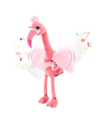 Interactive Dancing Flamingo Toy for Toddlers - Soft Singing Stuffed