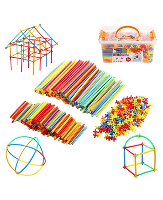 Building Sticks for Kids - Straws and Connectors Builders Set - Assorted Pre