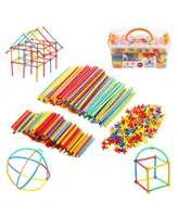 Building Sticks for Kids - Straws and Connectors Builders Set - Assorted Pre