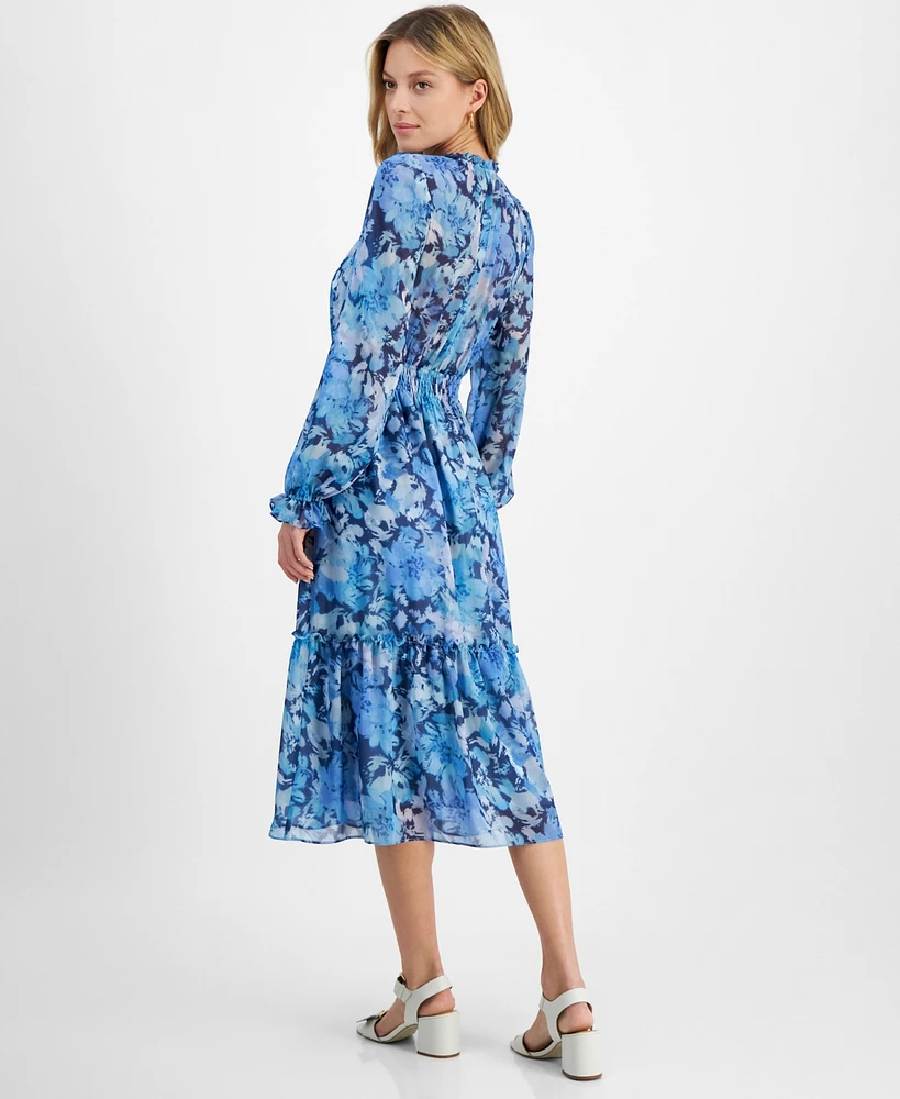 Lucy Paris Women's Trina Floral-Print Midi Dress