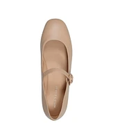 Marc Fisher Women's Thalie Round Toe Dress Ballet Flats - Light Natural