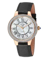 GV2 By Gevril Women's Astor Ii Leather Watch 38mm