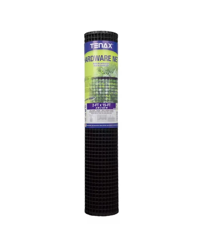 Tenax Hardware Mesh Net Trellis Roll, Black, 2ft x 15ft