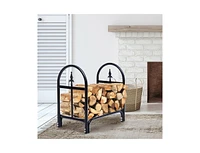 2 Feet Outdoor Heavy Duty Steel Firewood Storage Holder