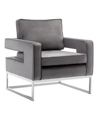 Convenience Concepts Take a Seat Carrier Accent Chair with Silver Frame