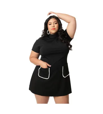 Plus Size - Super Soft Rust & Black Stripe Tie-Waist Skater Dress - Torrid