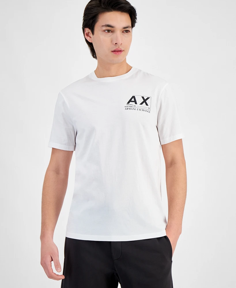 A|X Armani Exchange Men's Sun-Faded Logo T-Shirt, Created for Macy's