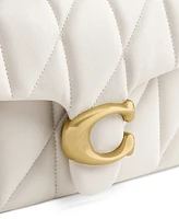 Coach Quilted Leather Mini Tabby Shoulder Bag 20 with Chain