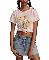 Lucky Brand Women's Change Is Good Floral-Graphic T-Shirt