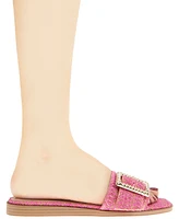 BCBGeneration Women's Mollie Buckled Slide Flat Sandals