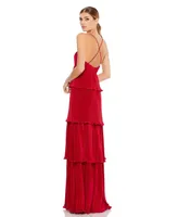 Women's Ieena Spaghetti Strap Ruffle Layered Maxi Dress