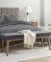 Ink+Ivy April 56" Fabric Upholstered Accent Bench