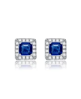 Classy Everyday wear Halo Square Stud Earrings