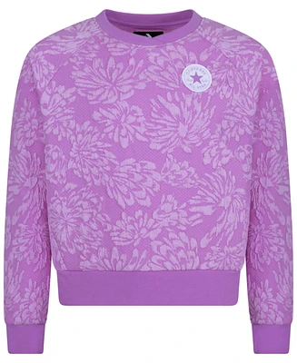 Converse Floral Jacquard Crewneck