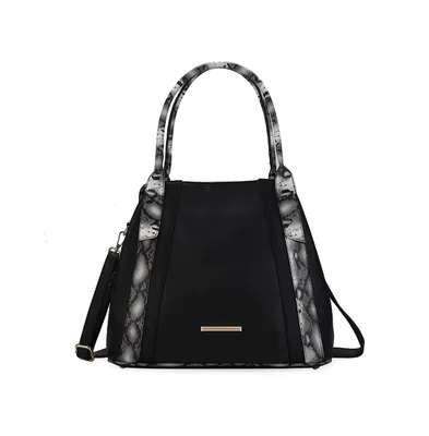 Mkf Collection Kenna Snake embossed Women s Tote Bag by Mia K