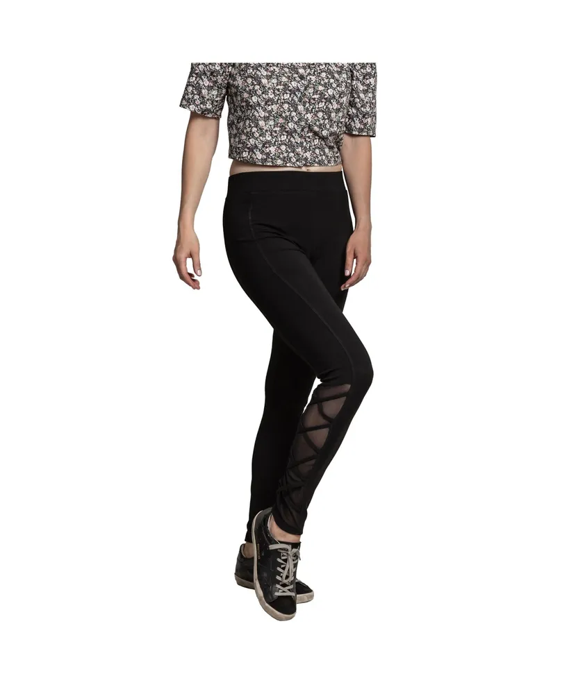 Standards & Practices Women's Interlaced Mesh Leggings With Side Pockets