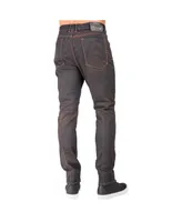 Men's Premium Stretch Denim Moto Jeans Slim Tapered Fit Copper Wash