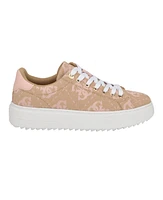 Guess Women's Denesa Treaded Platform Lace-Up Sneakers