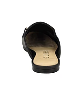 Guess Women's Bommiya Slip On Logo Hardware Mule Loafers - Black