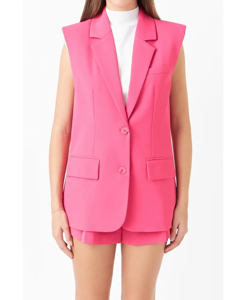 Women's Oversize Vest Blazer