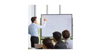 48 x 36 Inch Mobile Magnetic Double-Sided Reversible Whiteboard Height Adjust