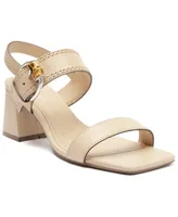 Arezzo Women's Sage Mid Block Sandals