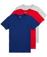 Polo Ralph Lauren Men's 3-Pack Slim-Fit Classic Cotton Crew Undershirts