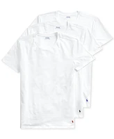 Polo Ralph Lauren Men's 3-Pack Slim-Fit Classic Cotton Crew Undershirts