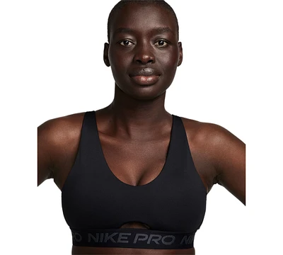 Nike Women's Pro Indy Plunge Medium-Support Padded Sports Bra