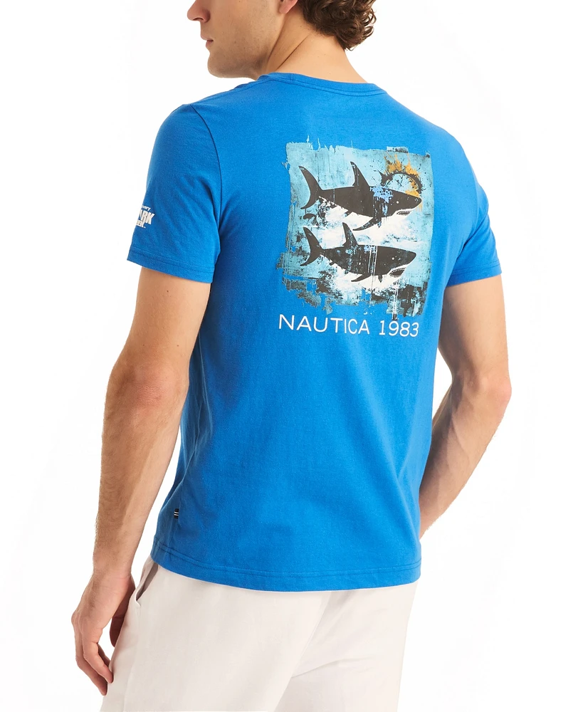 Shark Week X Nautica Men's Classic-Fit Back Graphic T-Shirt
