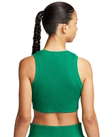 Nike Women's Sportswear Essential Cropped Ribbed Tank Top