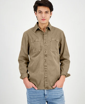 Sun + Stone Men's Long Sleeve Twill Shirt