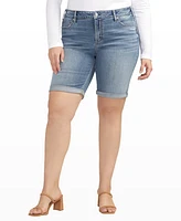 Silver Jeans Co. Plus Elyse Mid Rise Comfort Fit Bermuda