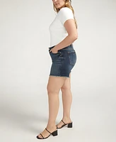 Silver Jeans Co. Plus Suki Luxe Stretch Mid Rise Curvy Fit Short