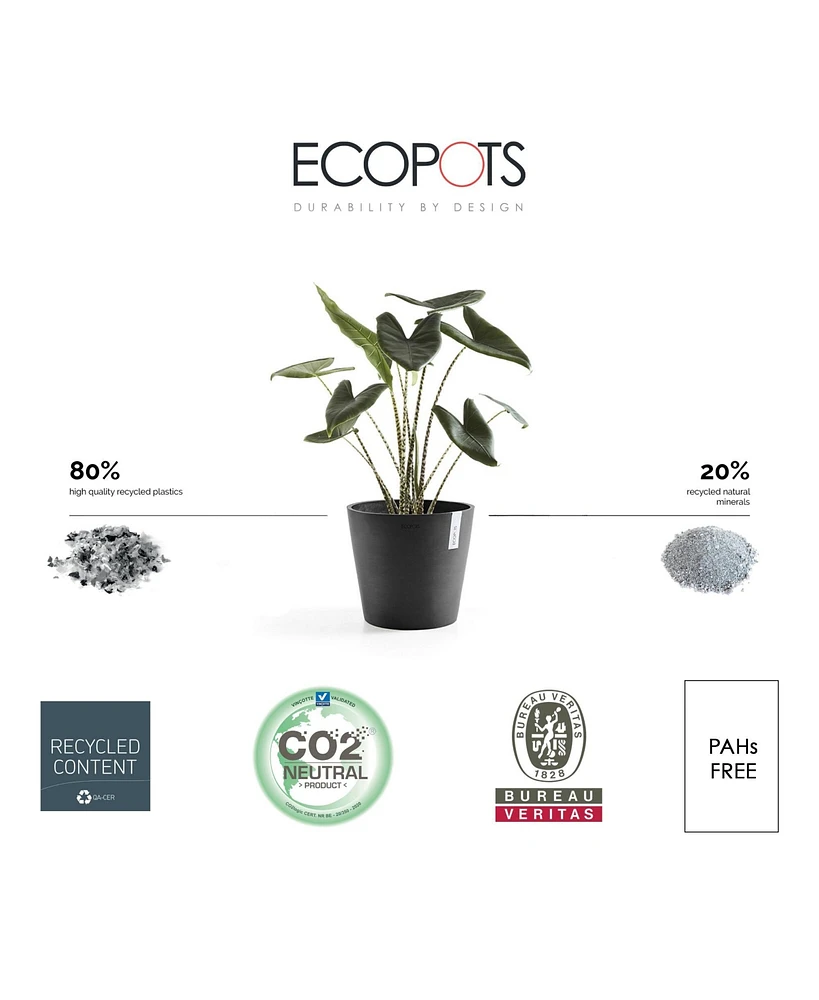 Eco pots Amsterdam Modern Round Indoor and Outdoor Planter