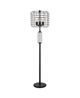 Streamdale Furniture 65" H Black Industrial Wire Cage Floor Lamp with Edison Bulb(1 Pieces/Cnt)(4.88/24.68)