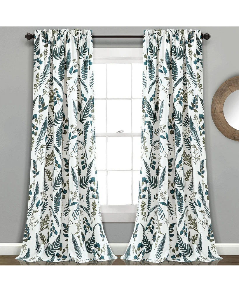 Devonia Allover Light Filtering Window Curtain Panels