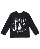 Queen Boys 2 Pack T-Shirts Logo Black / White