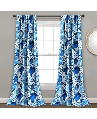 Poppy Garden Light Filtering Window Curtain Panels