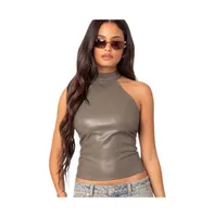 Women's Sienna latex halter top