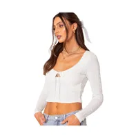 Women's Lorey lacey knit top