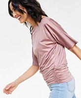 I.n.c. International Concepts Women's Draped Off-The-Shoulder Top, Created for Macy's