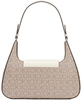 Calvin Klein Becky Signature Turnlock Shoulder Bag